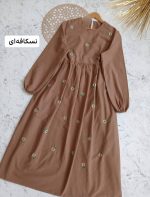 پیراهن لینن محیا فری سایز ۳۸-۴۸ قد ۱۲۵ - تصویر 2